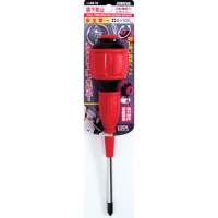 （株）新亀製作所 6610-2-100 サンフラッグ　落下防止ドライバー　＃２×１００