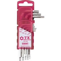 （株）エイト TXH-S8 エイト　ＴＸレンチ　穴付　標準寸法　ドアホルダー　８本セット　Ｔ８～Ｔ４０