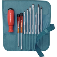 ＰＢスイスツールズ社 8218PE ＰＢスイスツールズ　差替式ドライバーセット　９本組　ペトロール