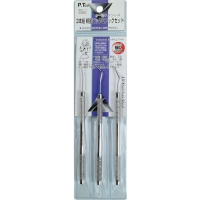 日本 TASCO ミツトモ 04660 Ｐ・ＴＯＯＬ　３本組ピック＆フック組　オールステンレス