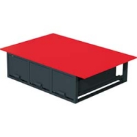 JEFCOM   SCT-F08 デンサン　バンキャビネット（３列引き出し）