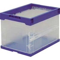 IRIS  HDOC-20L ＩＲＩＳ　５５７６９７ハード折りたたみコンテナ　ブルー／クリア