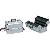 IRIS  AM-37WT ＩＲＩＳ　５５０２８２　アルミケース（両開き・深型）　３７５×２４５×２６５　シルバー