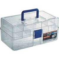 日本中山 TRUSCO  TCRBOXN ＴＲＵＳＣＯ　透明工具箱　中皿付き