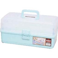 IRIS  37-GR ＩＲＩＳ　小物ケース　マイキット　３７０×２００×１８０　クリア／グリーン