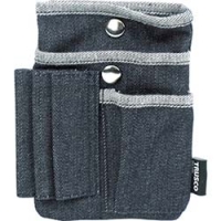 日本中山 TRUSCO  TDC-F302 ＴＲＵＳＣＯ　デニムフラットケース　マルチポケット　ブラック