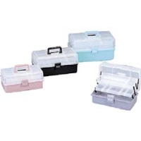 IRIS  33-BL ＩＲＩＳ　２３７１１８　小物ケース　マイキット　３２５×１９０×１５０　クリア／ブラック