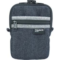 日本中山 TRUSCO  TDC-K102 ＴＲＵＳＣＯ　デニムコンパクトケース　２ポケット　ブラック