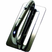 （株）基陽 186 ＫＨ　スチールミラー　座付カラビナ　２ツ穴　スリムミニ