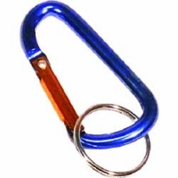 （株）基陽 8022 ＫＨ　カラビナ　６ｍｍ　Ｄ型　アルミ合金　ブルー