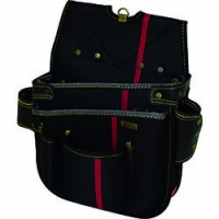 （株）基陽 SA09K ＫＨ　進化シリーズ　ネイルバッグ（大）　黒／緋　右腰用