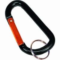 （株）基陽 NO8003 ＫＨ　カラビナ　８ｍｍ　Ｄ型　アルミ合金　黒