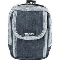 日本中山 TRUSCO  TDC-H102 ＴＲＵＳＣＯ　デニム携帯電話用ケース　２ポケット　ブラック