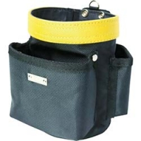 （株）基陽 1341Y ＫＨ　１６８０デニール　丸型バッグ　小　黒／黄