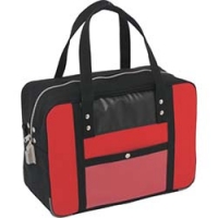 三栄産業（株） BTM-SED-02 ＳＡＮＥＩ　帆布メール用ボストン（Ｍ）ＳＥＤ－１錠付　赤