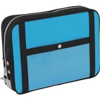 三栄産業（株） PL-U-09 ＳＡＮＥＩ　帆布メール用ポーチ（Ｌ）馬蹄錠金具付　ブルー