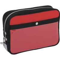 三栄産業（株） PM-U-02 ＳＡＮＥＩ　帆布メール用ポーチ（Ｍ）馬蹄錠金具付　赤