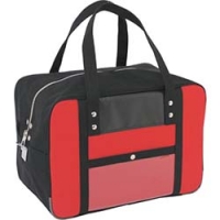 三栄産業（株） BTMDE-U-02 ＳＡＮＥＩ　帆布メール用ボストンＭマチ広　馬蹄錠金具付　赤