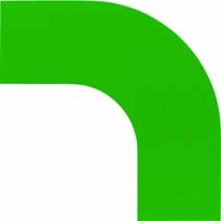 （株）日本緑十字社 150032 緑十字　コーナー用ガードテープ（７５ｍｍ幅用）　緑　１０枚組　屋内用