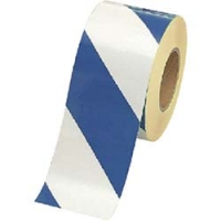 ユニット（株） 863-673 ユニット　ユニテープ白青　ペットフィルム　１００ｍｍ幅×５０ｍ巻