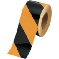 ユニット（株） 863-643 ユニット　ユニテープ黄黒　ペットフィルム　１００ｍｍ幅×５０ｍ巻