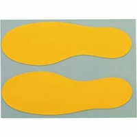 日本NITOMS   Y6043 ニトムズ　耐久フロアサインズ足型黄２０枚