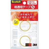 美国 3M  文具・オフィス事業部 CC1212-R2PN ３Ｍ　スコッチ　超透明テープＳ　１２ｍｍＸ１２ｍ　２巻入り