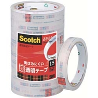 美国 3M  文具・オフィス事業部 BK-1550 ３Ｍ　スコッチ　透明粘着テープ　透明美色　１５ｍｍＸ５０ｍ