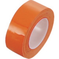 ユニット（株） 864-91 ユニット　クリーンルーム用テープ（黄赤）ポリエチレン　５０ｍｍ幅×５０ｍ巻