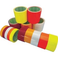 日東エルマテリアル（株） HTP-90R 日東エルマテ　高輝度プリズム反射テープ９０ｍｍＸ５Ｍ　レッド