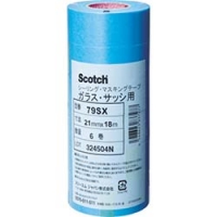 美国 3M  テープ・接着剤製品事業部 79SX 21X18 ３Ｍ　マスキングテープ（ガラス・サッシ用）　２１ｍｍＸ１８ｍ　６巻入り