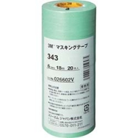 美国 3M  オート・アフターマーケット製品事業部 343 6 ３Ｍ　マスキングテープ　３４３　６ｍｍＸ１８ｍ　２０巻入り