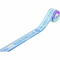 （株）日本緑十字社 147023 緑十字　バリケードテープ　列にお並びください（４ヶ国語）　青／白　６０幅×５０ｍ