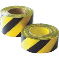 日東エルマテリアル（株） DM6 日東エルマテ　危険標示テープ　トラモヨウ　黄／黒　６０ｍｍＸ５０ｍ