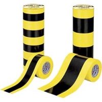 （株）共和 HF-045TR 共和　ミリオン　標識テープ　０．２ｍｍ×４５ｍｍ×１０Ｍ　黄／黒　４巻入り