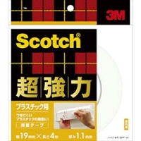 美国 3M  コンシューマーマーケット販売本部 SPP-19 ３Ｍ　スコッチ　超強力両面テーププラスチック用　１９ｍｍＸ４ｍ　ＳＰＰ－１９