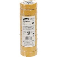 美国 3M  電力マーケット営業部 117 YEL 10 10P ３Ｍ　ビニールテープ　１１７　黄　１９ｍｍＸ１０ｍ　１０巻入り