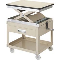 丸善精工（株） LH-700MC 丸善　ローハイシステム　テーブル　スクリュー式　スチール製　ワゴン仕様