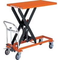 日本中山 TRUSCO  HLF-500S ＴＲＵＳＣＯ　フット式ハンドリフター５００ｋｇテーブル８００×５００