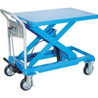 日本中山 TRUSCO  HLF-E500B ＴＲＵＳＣＯ　ハンドリフター　５００ｋｇ　６００Ｘ９００　ブルー