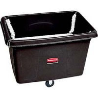 ニューウェル・ラバーメイド社 461107 ラバーメイド　キューブトラック　スプリング昇降台付き　４００Ｌ　ブラック