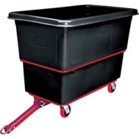 ニューウェル・ラバーメイド社 47274107 ラバーメイド　キューブトラック　牽引式　８００Ｌ　ブラック