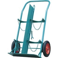 カミマル（株） KS-COMPACT-P ＫＳ　ボンベ運搬車（仕切板付）　酸素７０００Ｌ容器、アセチレン７．０ｋｇ容器用