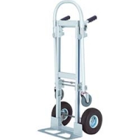 日本中山 TRUSCO  TAM100 ＴＲＵＳＣＯ　アルミ二輪運搬車　Ｈ１３１５　すくい板１８５Ｘ４５６　４輪使用可