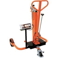 日本中山 TRUSCO  TYDT-250 ＴＲＵＳＣＯ　秤付ドラム缶運搬車　２５０ｋｇ　油圧式　８２０Ｘ８００ＸＨ１０９０