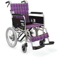 （株）カワムラサイクル KA302SBNO91 カワムラ　アルミ標準型介助用車いすＫＡ３０２ＳＢエコネイビー
