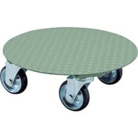 日本中山 TRUSCO  RA-500 ＴＲＵＳＣＯ　円形台車　上置型　荷重５００ｋｇ　台寸Φ５５２
