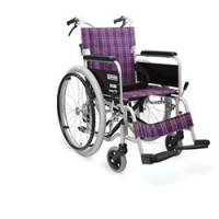 （株）カワムラサイクル KA102SB-42NO91 カワムラ　アルミ標準型自走用車いすＫＡ１０２ＳＢ－４２エコネイビー