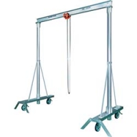 （株）スーパーツール PMC480A スーパー　アルミ製門型クレーン（揚程：２．３ｍ、容量：４９０ｋｇ）