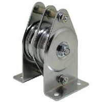 （株）スリーエッチ VB50X2 ＨＨＨ　固定滑車たて型二車ベアリング入り